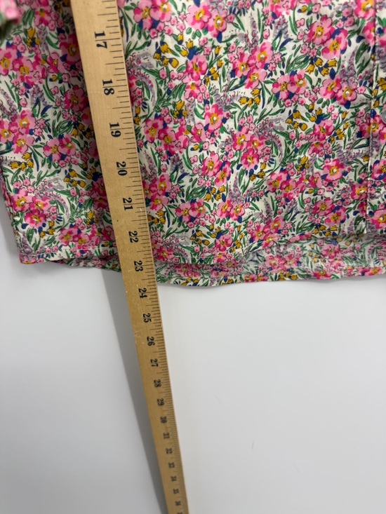Avara Ava Floral Blouse 3/4 sleeved top pink green sz S - Picture 6 of 7